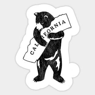 California Grizzly Vintage Sticker